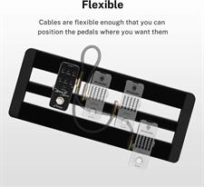 Donner Guitar Patch Cables Right Angle, 6 Inch Effect Pedal Cords 1/4 Instrument Cables for Guitar Bass Effects Pedals 6 Pack