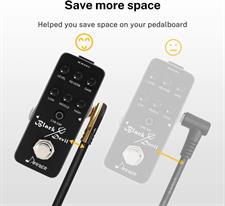 Donner Guitar Patch Cables Right Angle, 6 Inch Effect Pedal Cords 1/4 Instrument Cables for Guitar Bass Effects Pedals 6 Pack