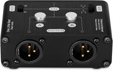 Douk Audio 2 Way XLR Balanced Stereo Audio Switcher Passive A/B Mini Switch Box Mixer Sound Splitter (KN102, 1-IN-2-OUT)
