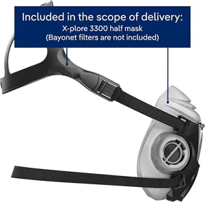Dräger X-plore 3300 Half-Face Respirator Mask NIOSH Approved (Made in Germany) 