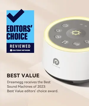 Dreamegg D1 Sound White Noise Sleep Therapy Machine with Night Light 