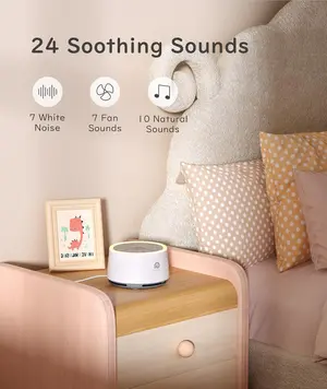 Dreamegg D1 Sound White Noise Sleep Therapy Machine with Night Light 