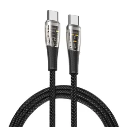 Duzzona PD Fast Charging Cable A6 Transparent USB C To USB C 65W