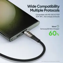 Duzzona PD Fast Charging Cable A6 Transparent USB C To USB C 65W