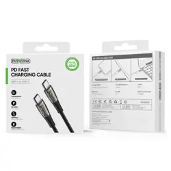 Duzzona PD Fast Charging Cable A6 Transparent USB C To USB C 65W