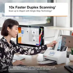 Epson RapidReceipt RR-600W Wireless Desktop Color 2-Sided Receipt & Document Scanner with ScanSmart AI PRO