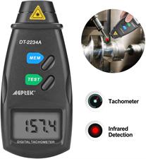 FITNATE Digital RPM Tachometer, Non-Contact Rotation Photo, 2.5 ~ 99,999 RPM Accuracy DT-2234A