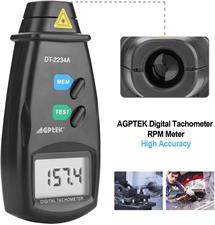 FITNATE Digital RPM Tachometer, Non-Contact Rotation Photo, 2.5 ~ 99,999 RPM Accuracy DT-2234A