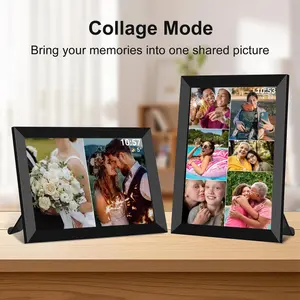 FRAMEO Photoframe 10 Inch Smart WiFi Digital Photo Frame 1280x800 IPS LCD Touch Screen 32GB 
