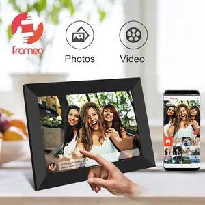 FRAMEO Photoframe 10 Inch Smart WiFi Digital Photo Frame 1280x800 IPS LCD Touch Screen 32GB 