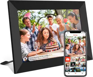 FRAMEO Photoframe 10 Inch Smart WiFi Digital Photo Frame 1280x800 IPS LCD Touch Screen 32GB 