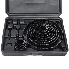FreeTec 16 Hole Steel Saw Kit Metal Circle Cutter Round Drill Bits Wood Alloy Downlights 19-127mm