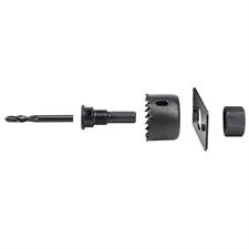FreeTec 16 Hole Steel Saw Kit Metal Circle Cutter Round Drill Bits Wood Alloy Downlights 19-127mm