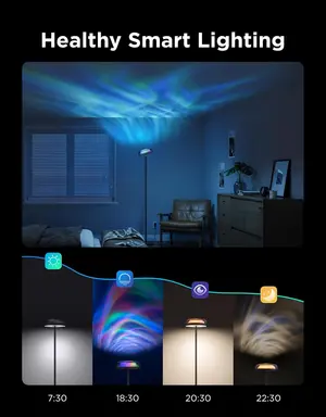Govee Uplighter Floor Lamp RGBIC Ripple Projector 