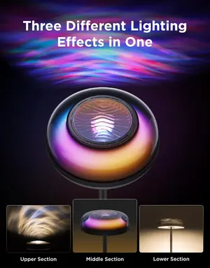 Govee Uplighter Floor Lamp RGBIC Ripple Projector 