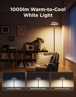 Govee Uplighter Floor Lamp RGBIC Ripple Projector 