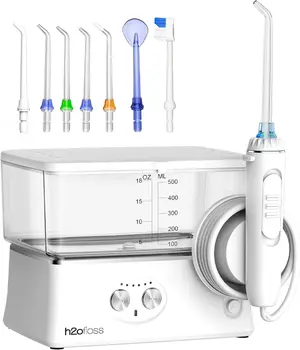 H2ofloss Water Dental Flosser Cordless Oral Irrigator Teeth Pick 6 Modes Portable Rechargeable 