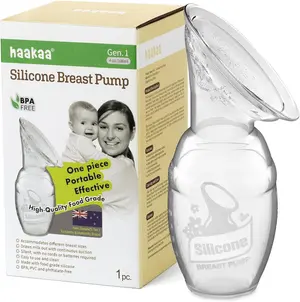 haakaa Manual Breast Pump for Breastfeeding 4oz 100ml 