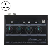 Headphone Amplifier Powerful Low Noise 4 Channels Stereo Sound Portable Amplifier for Home