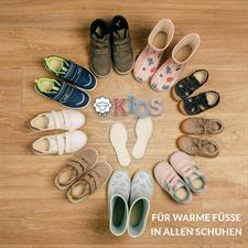 Hey Nature 2 pairs of lambswool insoles winter warm shoe insoles wellies children (Size: 34/35)
