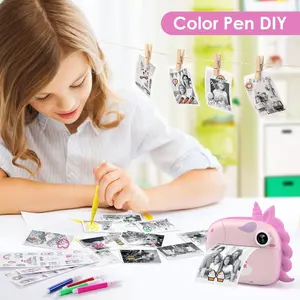 HiMont Dual Instant Print Camera Selfie Digital Camara for Kids 