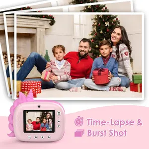 HiMont Dual Instant Print Camera Selfie Digital Camara for Kids 