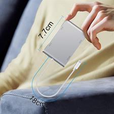 Huiheng USB Type C to HDMI DVI VGA 4K USB 3.0 USB Hub Multiport Adapter