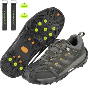 Ice Cleats for Shoes and Boots, Ice Snow Traction Cleats Grippers, Non Slip Shoe Ice Grippers
