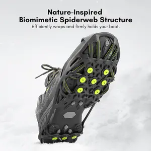 Ice Cleats for Shoes and Boots, Ice Snow Traction Cleats Grippers, Non Slip Shoe Ice Grippers