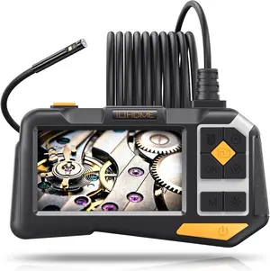 ILIHOME 5.5 mm Dual Camera Endoscope 4.5 Inch IPS Screen 1080P Digital Borescope Inspection Camera