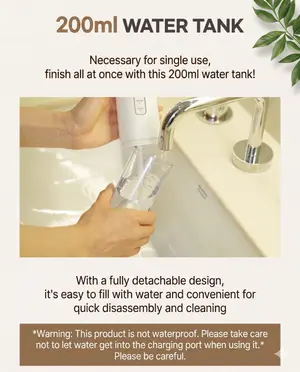 IN:SOME Water Flosser Oral Irrigator Portable and Rechargeable with 4 Tips