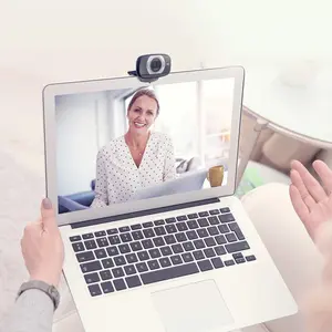 Logitech Laptop Webcam Full HD C615 with Fold-and-Go Design 360-Degree Swivel 1080p Camera