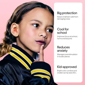 Loop Engage Kids 2 EarPlugs (6-12yrs) Everyday Noise Relief for Children 