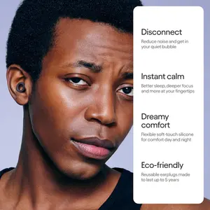 Loop Quiet 2 EarPlugs Ultra-Comfy Reusable Hearing Protection for Sleep 