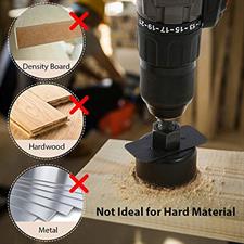 Meterk Hole Saw Kit, 17 Pcs 3/4"-6" Set, With Mandrel, Hexagon Wrench And Cork Mounting Plate, Pvc Board And Plastic Board Drilling