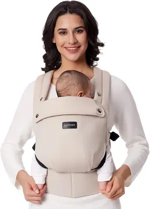 Momcozy PureHug Baby Carrier Made of 100% premium cotton for 7-45 lbs