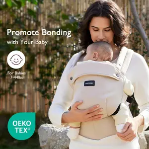 Momcozy PureHug Baby Carrier Made of 100% premium cotton for 7-45 lbs