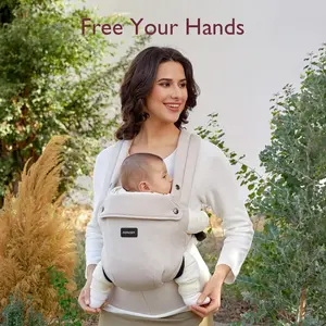 Momcozy PureHug Baby Carrier Made of 100% premium cotton for 7-45 lbs