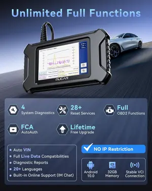 MUCAR OBD2 Scanner Diagnostic Tool CS90 with 28+ Reset Service, Engine Powertrain Car Scanner, ABS Code Reader, SRS Scan Tool