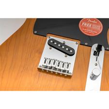 Musiclily Pro 52.5mm Guitar Telecaster Bridge Assembly with 6 Brass Saddles for Tele Style, Chrome