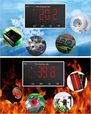 NICREW Digital LED Heating and Cooling Temperature Controller Thermostat 