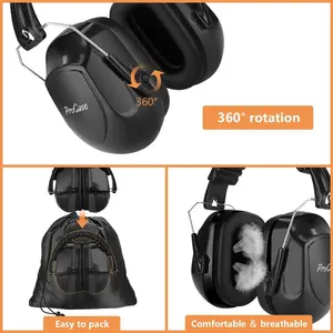 ProCase Noise Reduction Safety Ear Muffs Bundle with Hearing Protection Earmuffs Ear Defenders