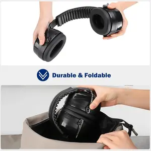 ProCase Noise Reduction Safety Ear Muffs Bundle with Hearing Protection Earmuffs Ear Defenders