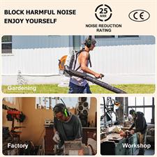 PROHEAR Noise Reduction Safety Earmuffs 5.1 Bluetooth Hearing Protection AM FM Radio Headphones with Rechargeable Battery