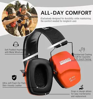 PROHEAR Shooting Earmuff Ear Protection Slim Passive Earmuffs 016 NRR 26dB