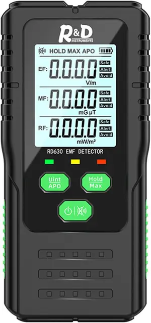 R&D INSTRUMENTS EMF Electromagnetic Radiation Field Detector Handheld Reader Tester
