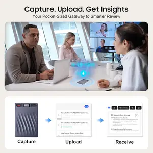RECPOINT AI Voice Recorder Professional Voice Activated Recorder with AI Transcription & Summarize 64GB 