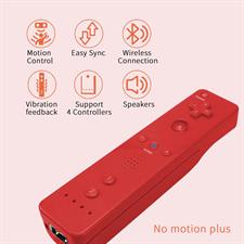 Remote Controller and Nunchuck Joystick Compatible for wii/wii u (Red)