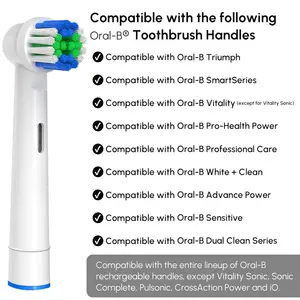 Replacement Toothbrush Heads Compatible with Oral-B 16 Pcs