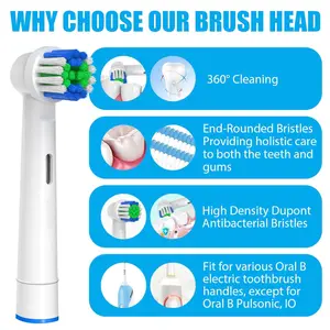 Replacement Toothbrush Heads Compatible with Oral-B 16 Pcs